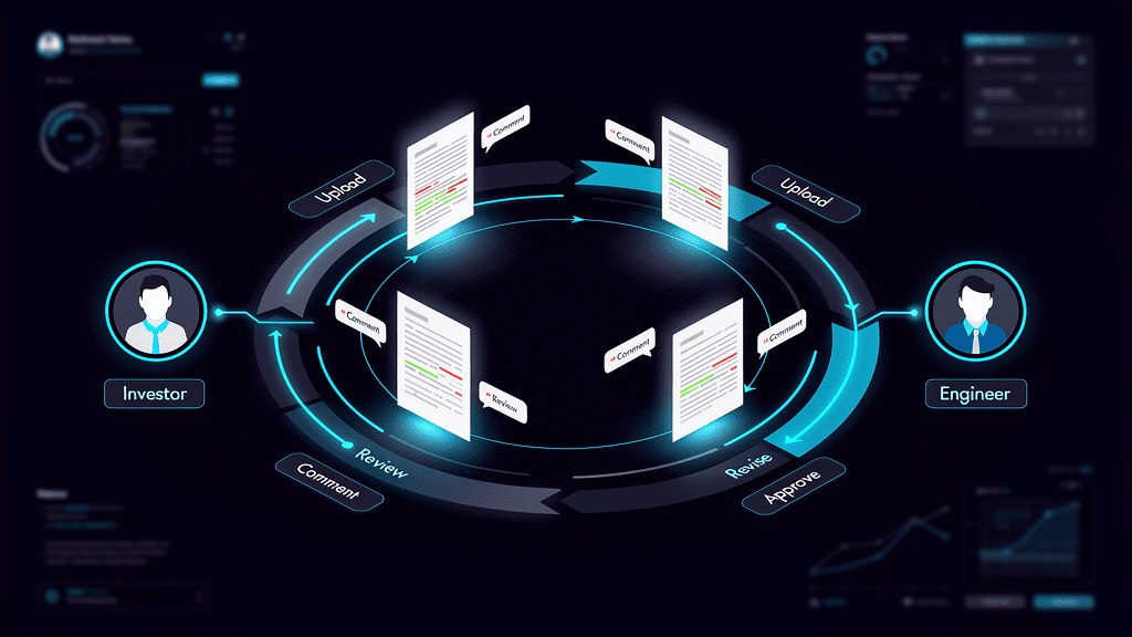 Proces_diagram_vizualizace připomínkování projektové dokumentace