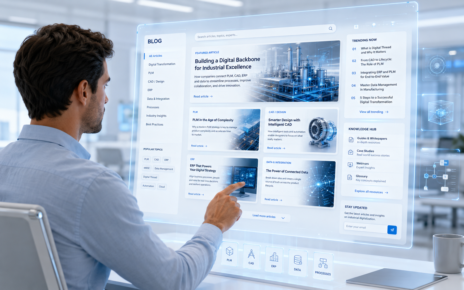 TECHNODAT blog PLM CAD ERP digitální transformace