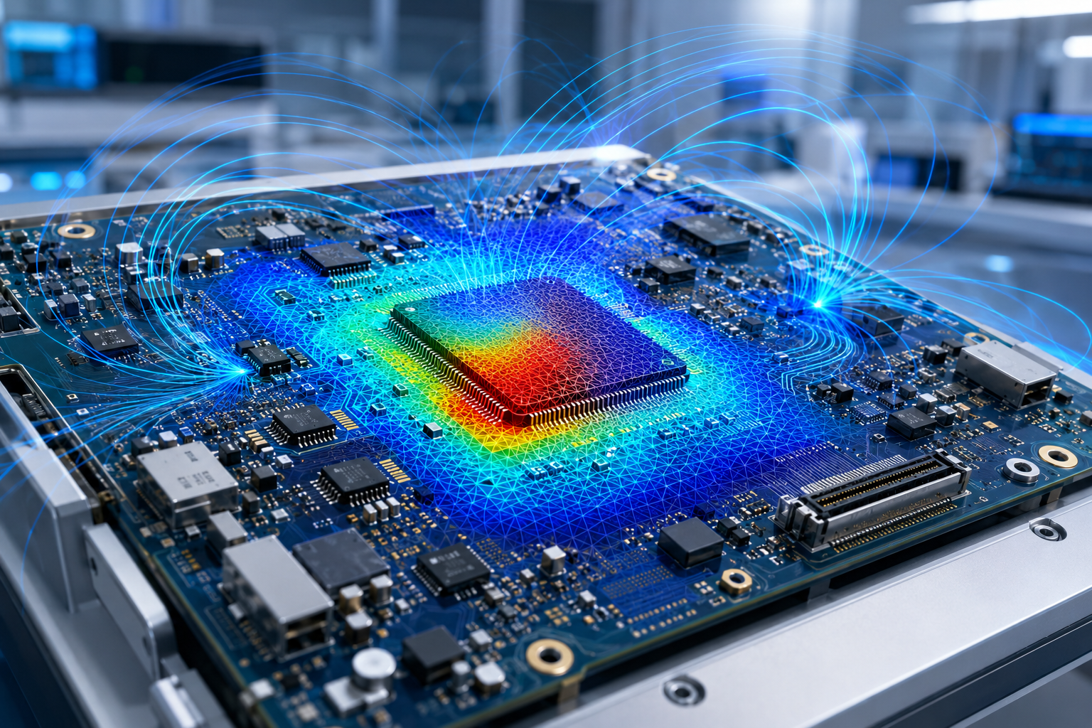 Simulace elektroniky, elektromagnetických polí a chlazení v SIMULIA